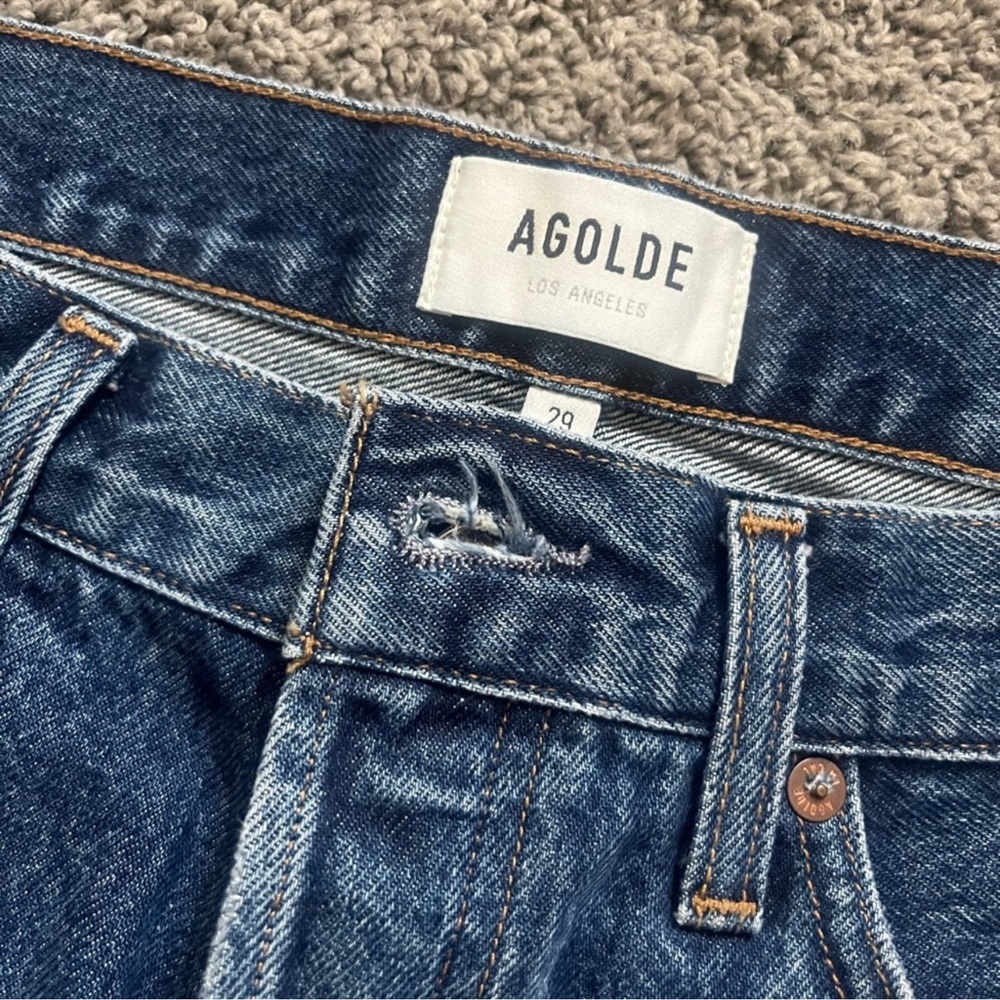Agolde Parker Long Shorts - Picture 5 of 13